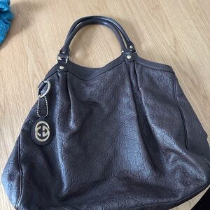 Gucci Guccissima Leather Tote Bag – Chocolate Brown, Made in Italy